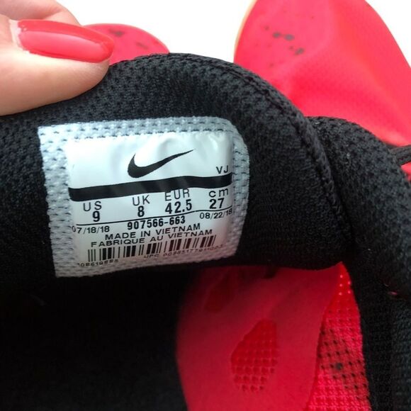NIKE Zoom Rival Track Spikes Red Orbit Black Lime Blast Size 9
